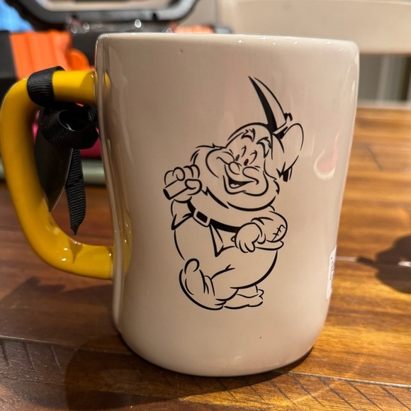 Disney’s Happy Rae Dunn White and Yellow Ceramic Mug - Picture 2 of 4
